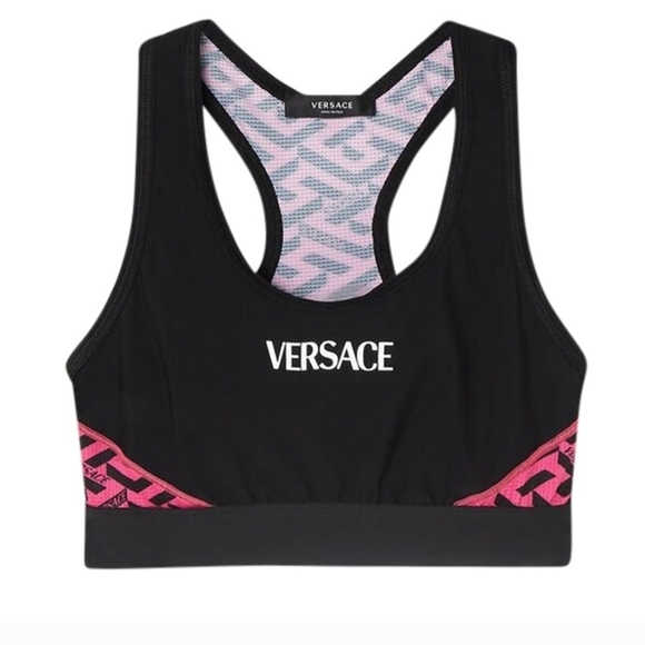 Versace Other - Versace Women's Greca Signature racerback sports bra Size 3 / Small (NWT)